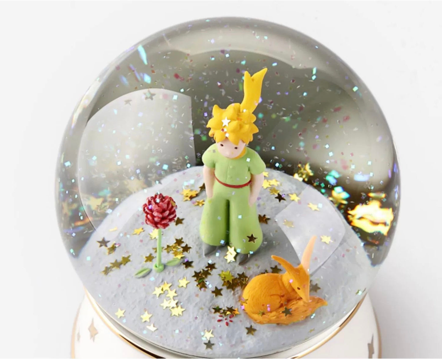 LOTS - The Little Prince (Le Petit Prince) musical glitter globes