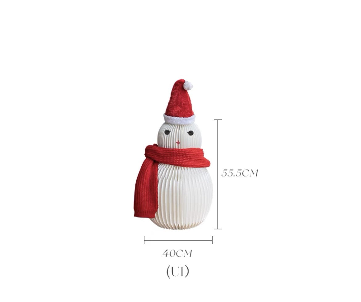 Ihpaper: Deluxe accordion paper Snowman