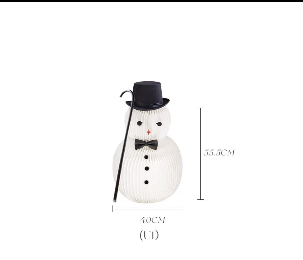 Ihpaper: Deluxe accordion paper Snowman