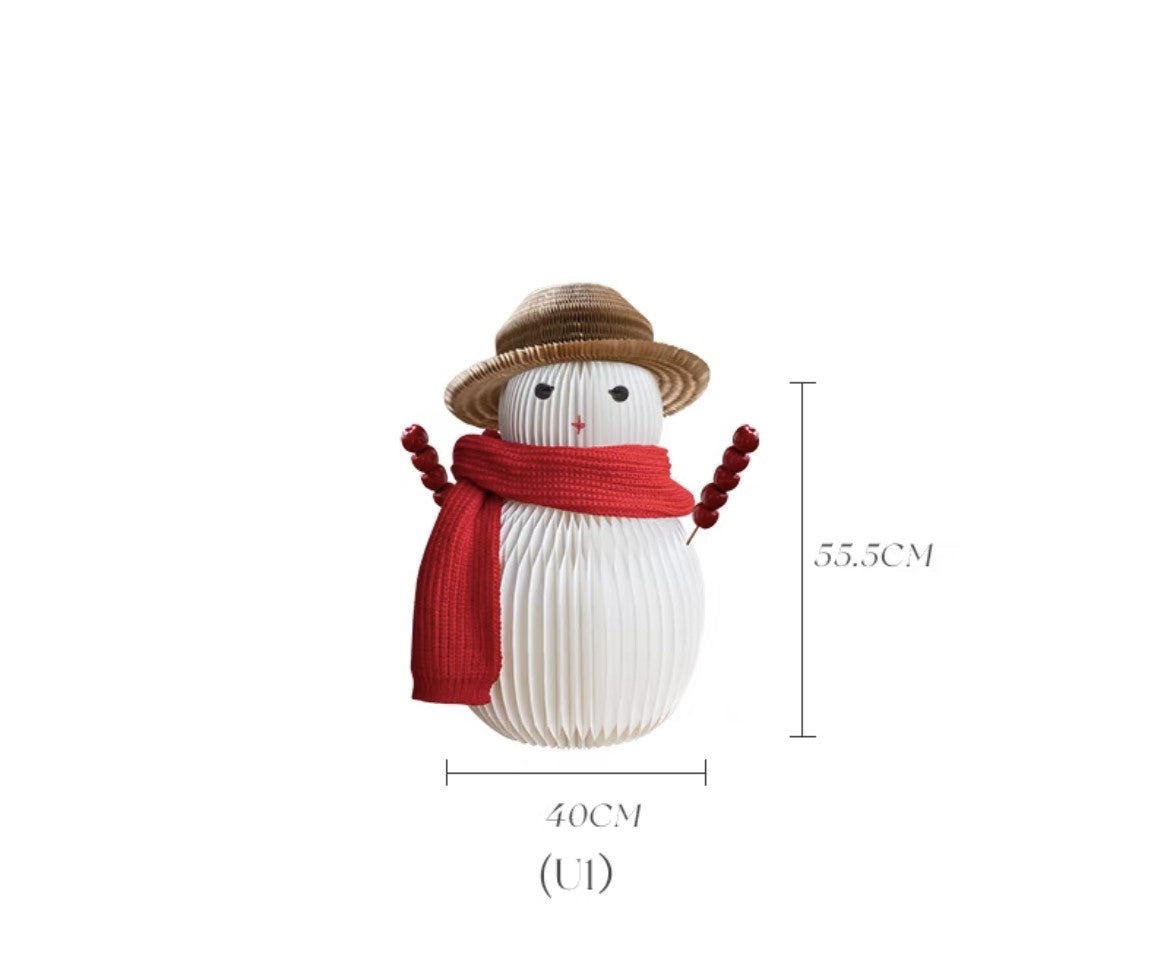 Ihpaper: Deluxe accordion paper Snowman