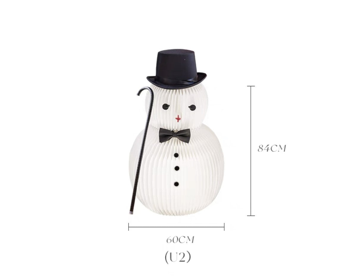 Ihpaper: Deluxe accordion paper Snowman
