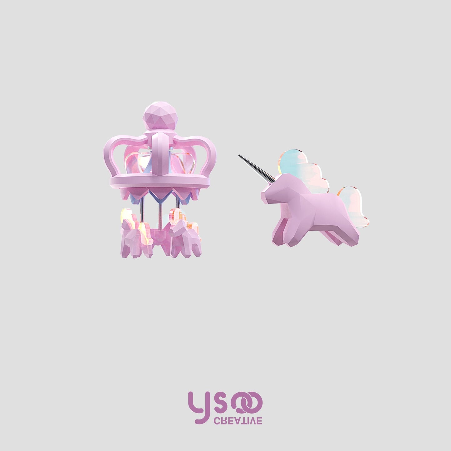 YSOO Rotary Carousel Earring hooks/clip on earrings