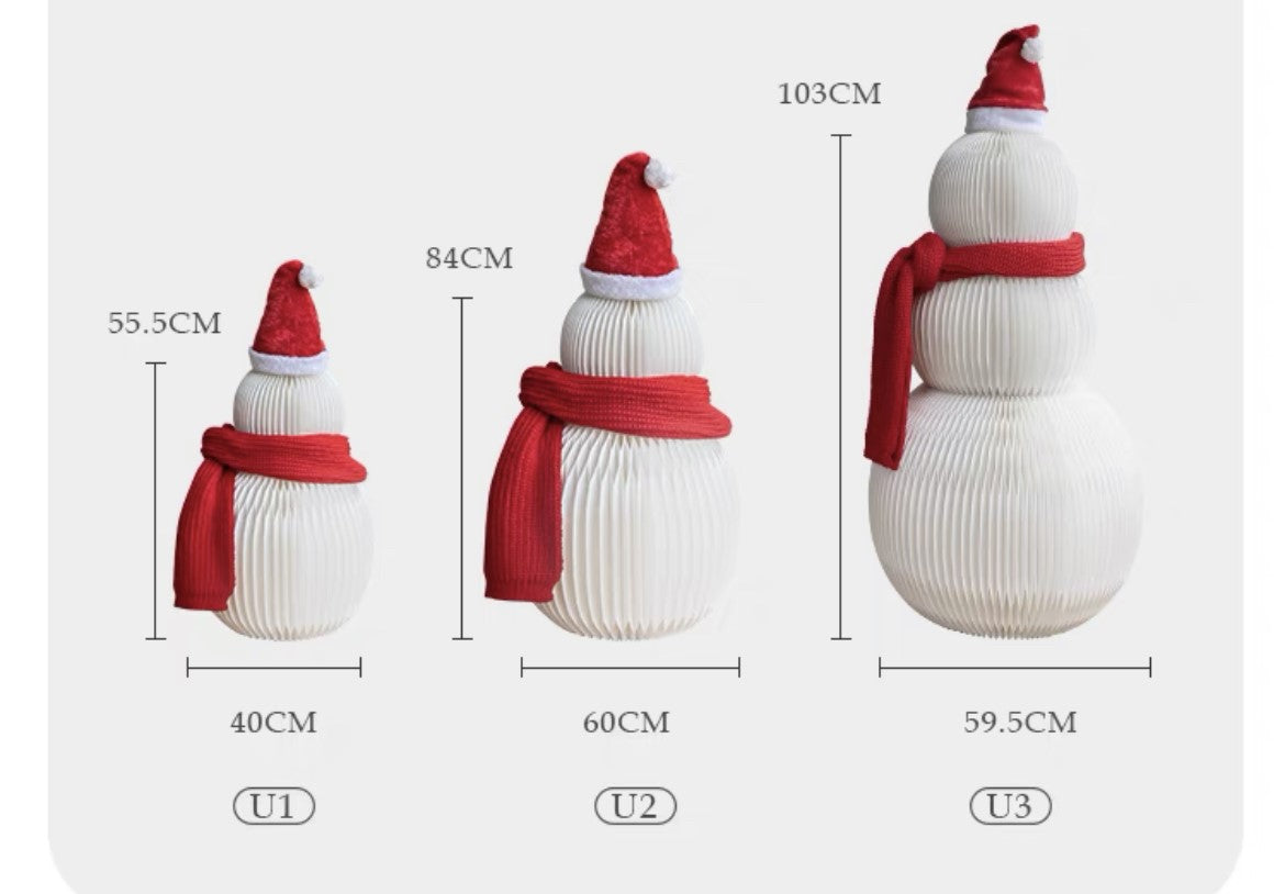 Ihpaper: Deluxe accordion paper Snowman