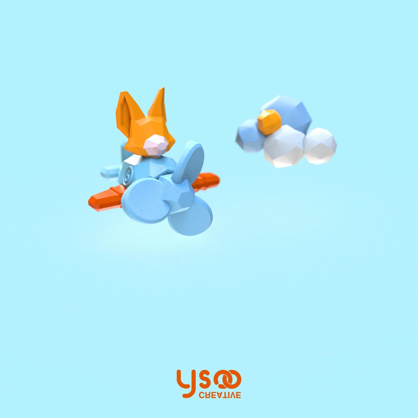 YSOO Rotary Airplane ear studs/clip on earrings