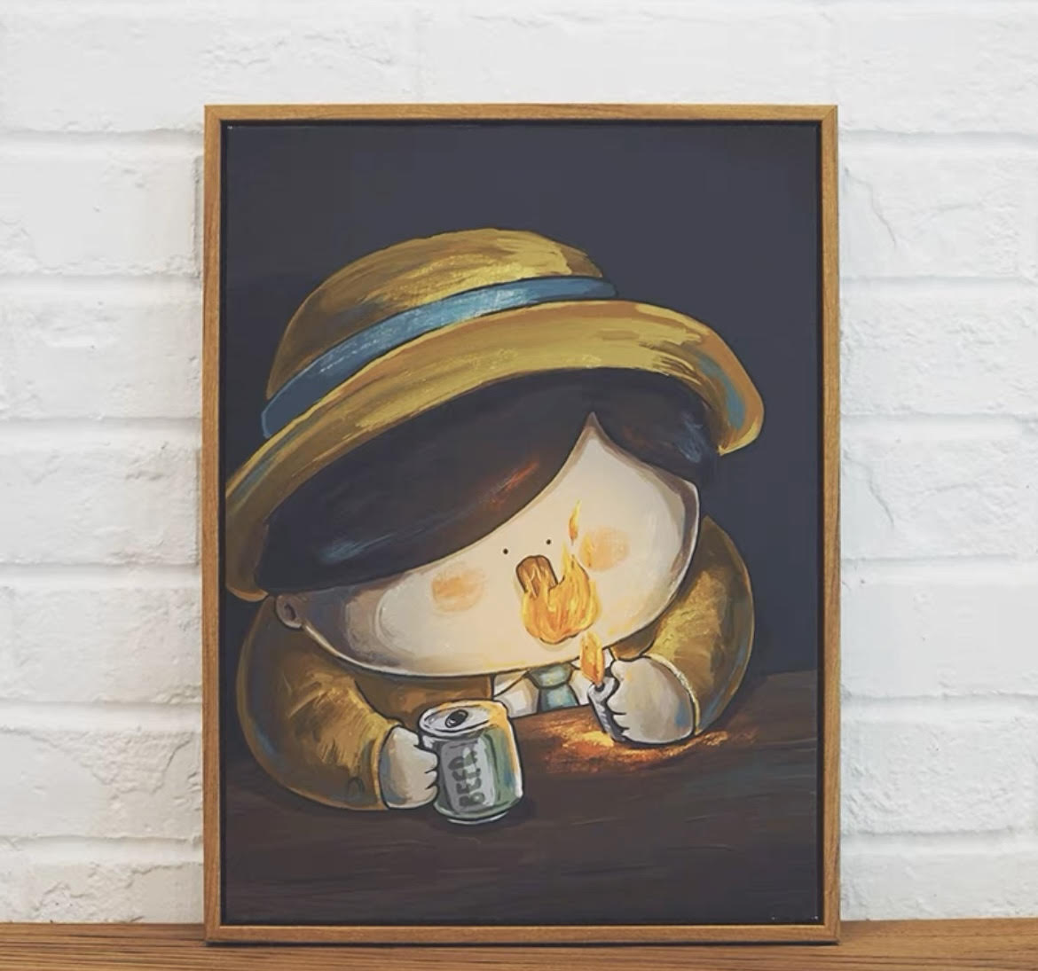 Big gallery canvas with Timber frame - Tell Truth to Myself