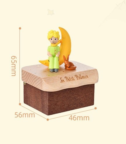 LOTS - The Little Prince (Le Petit Prince) automated flip-top music box