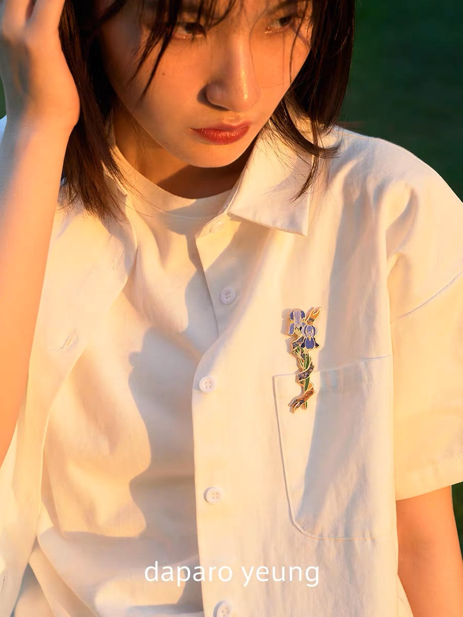 Daparo brooch - Vincent’s Irises