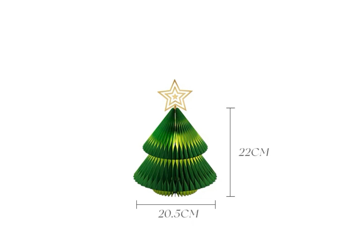 Ihpaper - mini paper Christmas tree with light
