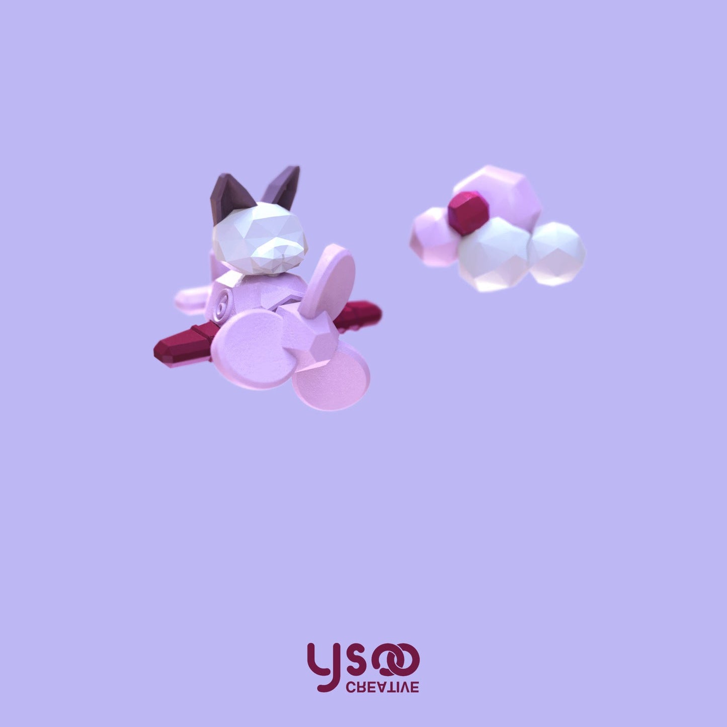 YSOO Rotary Airplane ear studs/clip on earrings