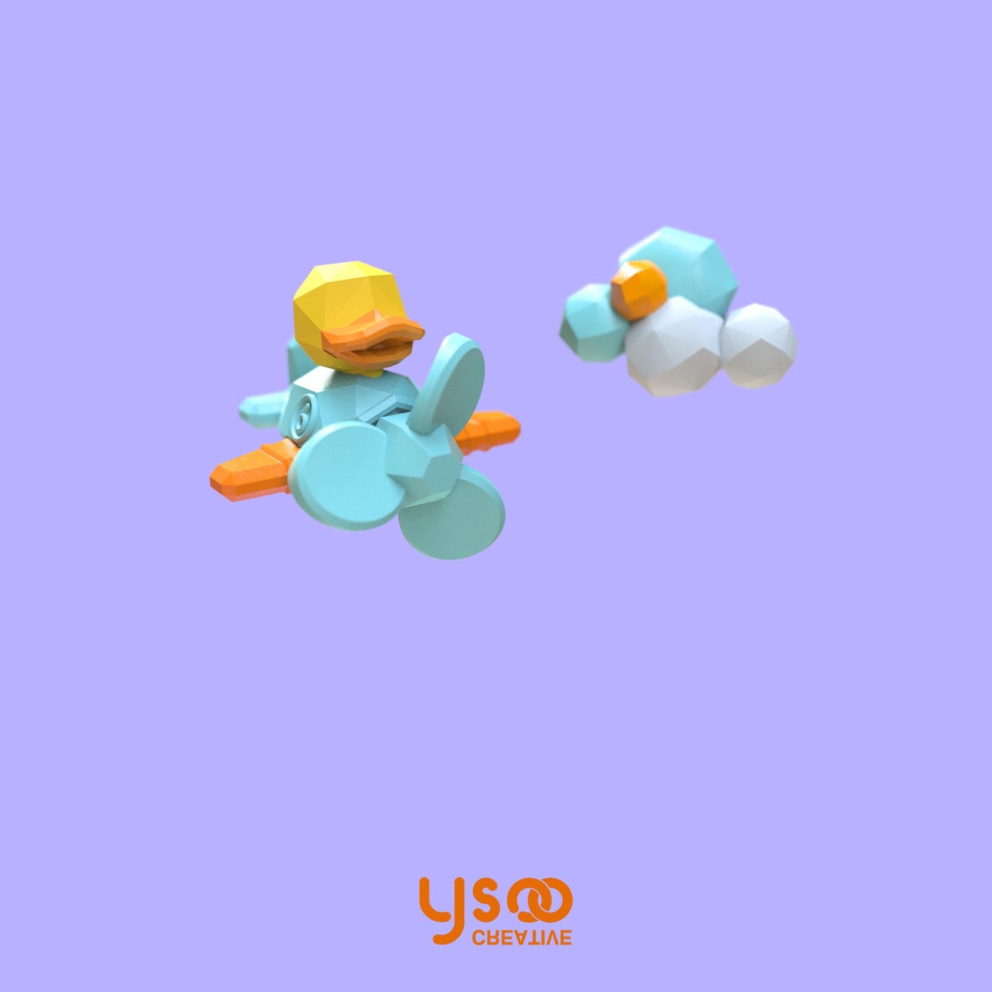 YSOO Rotary Airplane ear studs/clip on earrings