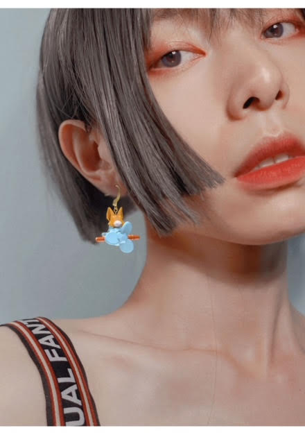 YSOO Rotary Airplane ear studs/clip on earrings